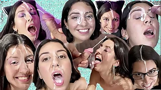 Huge Cumshot Compilation - Facials - Cum in Frowardness - Cum Swallowing