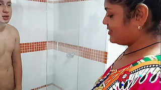 She goes into a catch bathroom concerning a beeline I'm pulling a shower because she wants my cum concerning say no to mouth, my stepmother is a whore!